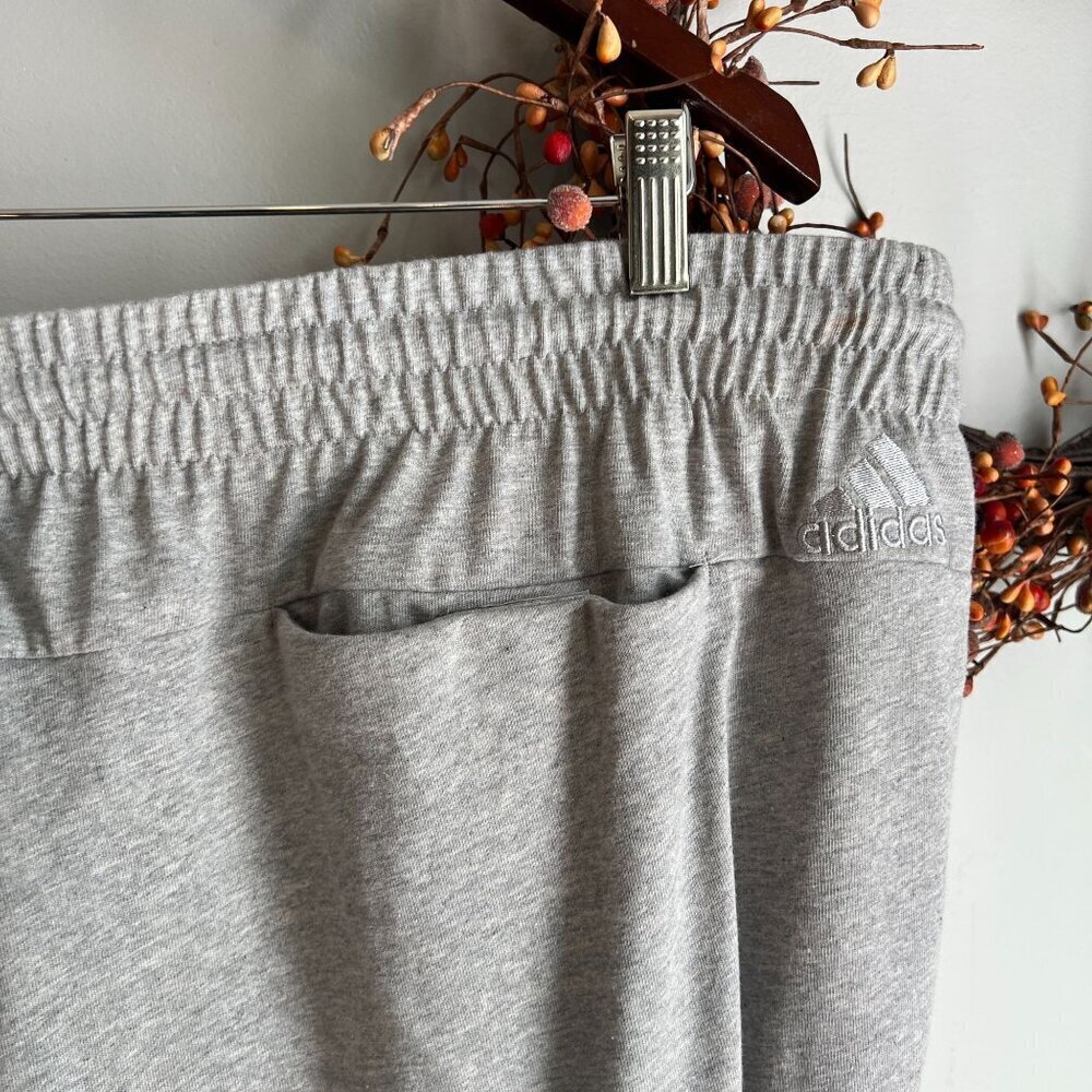 Adidas Mens Mid Rise Big and Tall Jogger Pant, 3x-large Tall, Gray - Picture 4 of 9